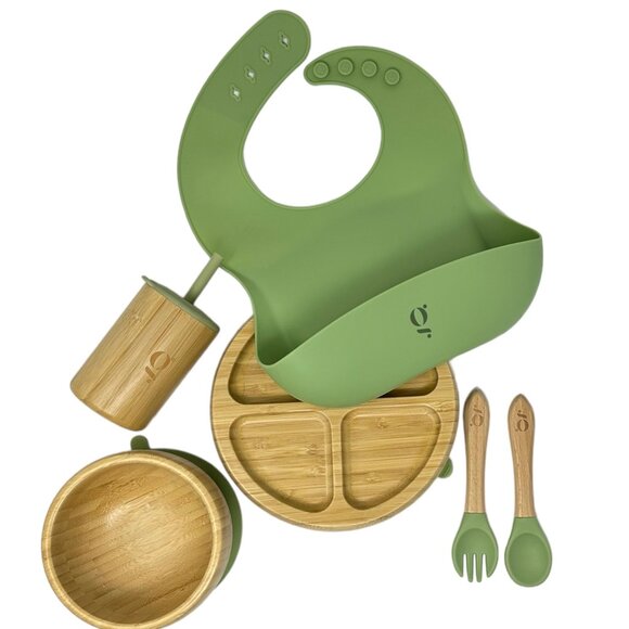 Baby / Toddler Bamboo Dinnerware With Suction Set of 6 Pieces - Picture 6 of 10